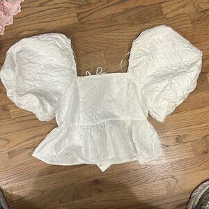 Endless Rose White blouse. Size Small. NEVER WORN